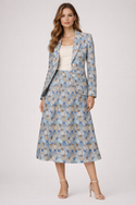 Dancing Ladies Blue Women's Suit Jacket Multi