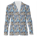 Dancing Ladies Blue Women's Suit Jacket Multi