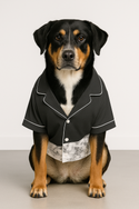 DOG TOILE PET PYJAMAS NIGHT GREY