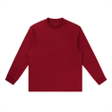 solid colour Essential Crewneck Long-Sleeve T-Shirt red