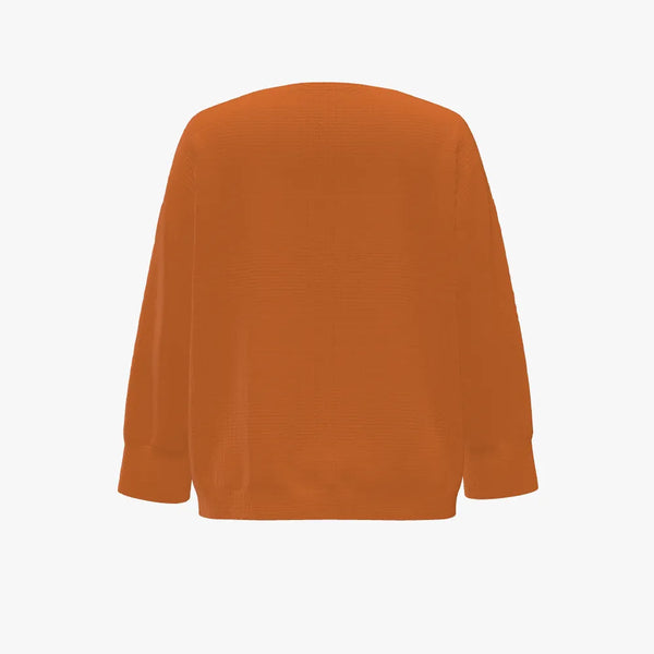 Solid Colour Cashmere Women's Boatneck Dolman Sweater Clementine