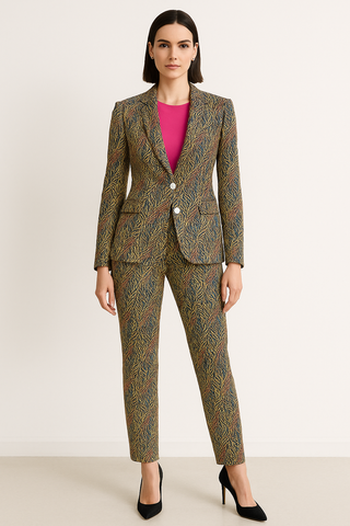 FUNKY ANIMAL PRINT WOMEN'S SUIT JACKET MULTI
