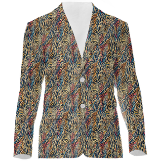 FUNKY ANIMAL PRINT WOMEN'S SUIT JACKET MULTI
