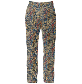 FUNKY ANIMAL PRINT WOMEN'S SUIT TROUSERS MULTI