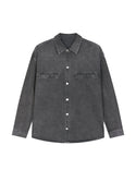 Denim Vintage Washed Heavyweight Jacket Black