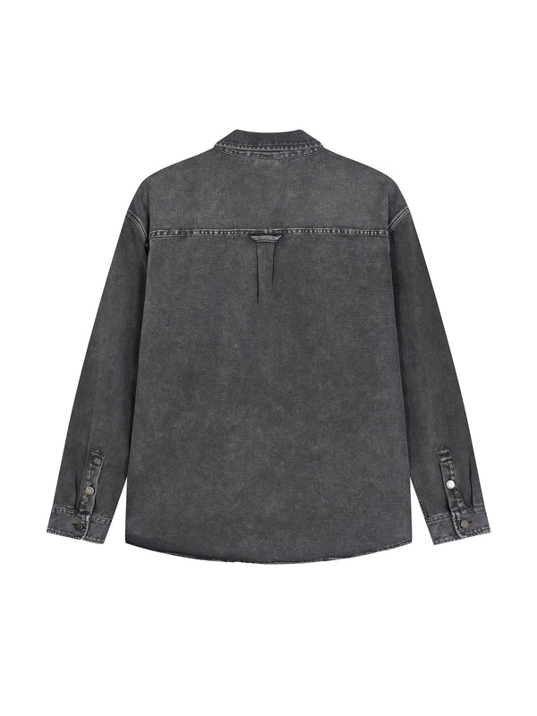Denim Vintage Washed Heavyweight Jacket Black