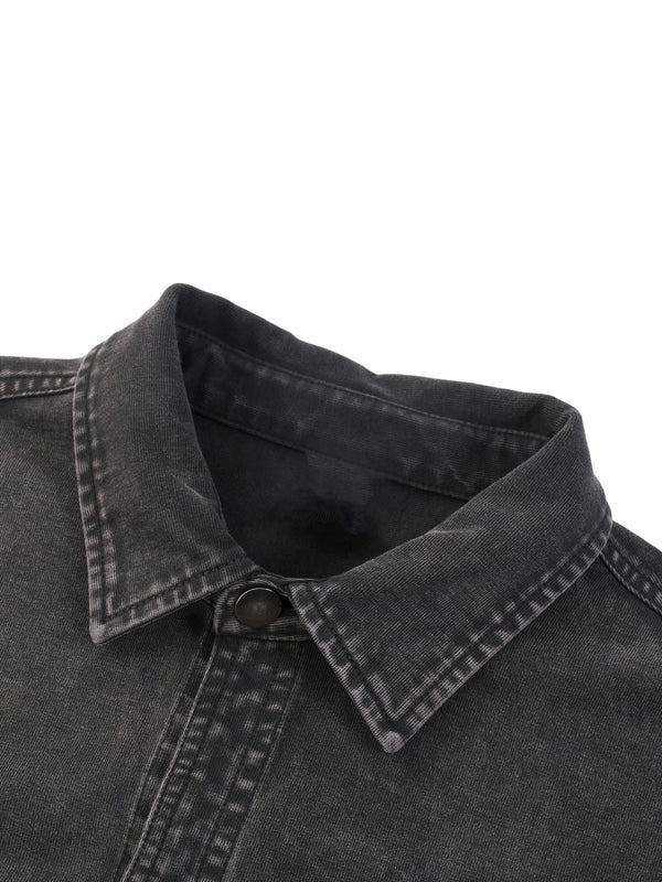 Denim Vintage Washed Heavyweight Jacket Black