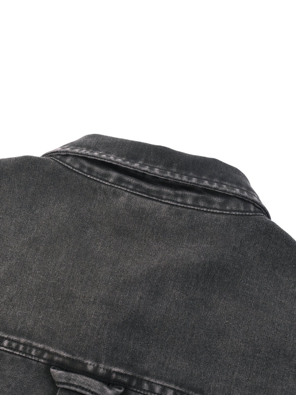 Denim Vintage Washed Heavyweight Jacket Black
