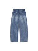 Sun Fade Heavyweight Denim Jeans Blue