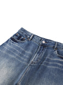 Sun Fade Heavyweight Denim Jeans Blue