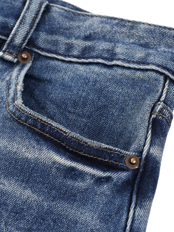 Sun Fade Heavyweight Denim Jeans Blue