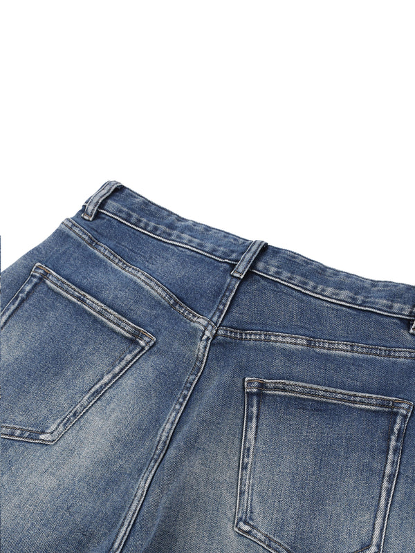 Sun Fade Heavyweight Denim Jeans Blue