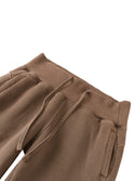 Vintage Washed Flared Fleece Pants Coffee