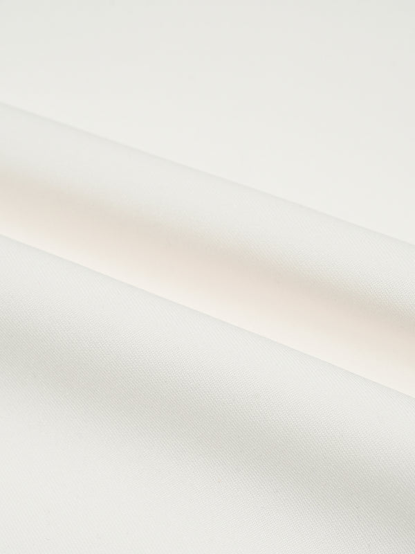 Striped Rib Collar Zip Jacket Off White