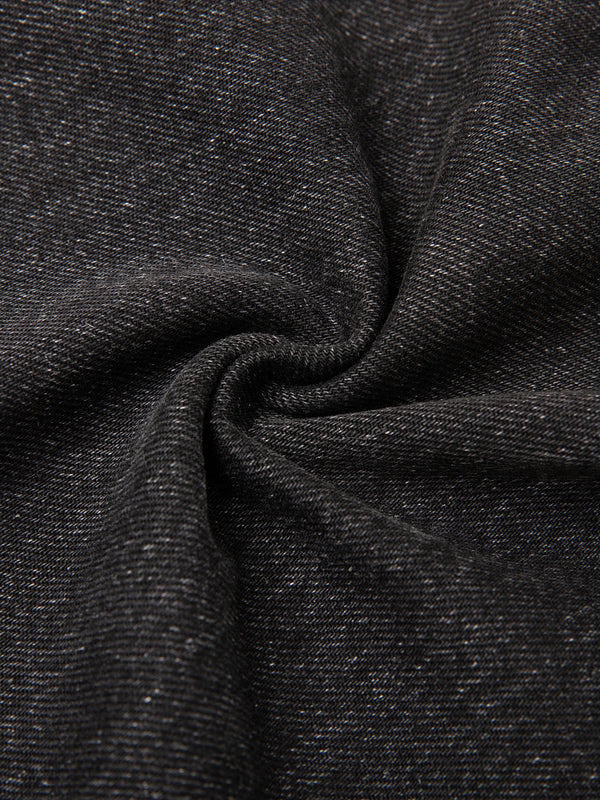 Vintage Wash Men's Heavyweight Denim Jeans Black