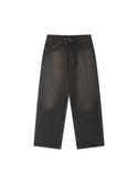 Vintage Wash Men's Heavyweight Denim Jeans Black
