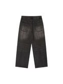 Vintage Wash Men's Heavyweight Denim Jeans Black