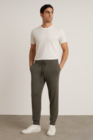 Extra Fine Merino Wool Men's Joggers Dormouse