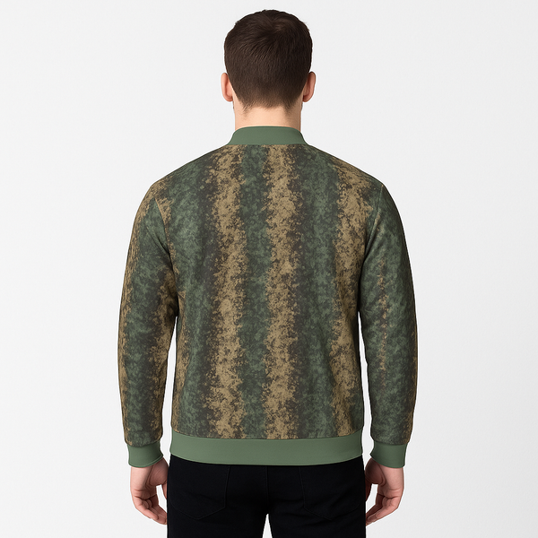 MILITARY CAMOUFLAGE MEN'S CASUAL BOMBER JACKET ARMY GREEN