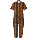 Snake Print Zip Jumpsuit Multi