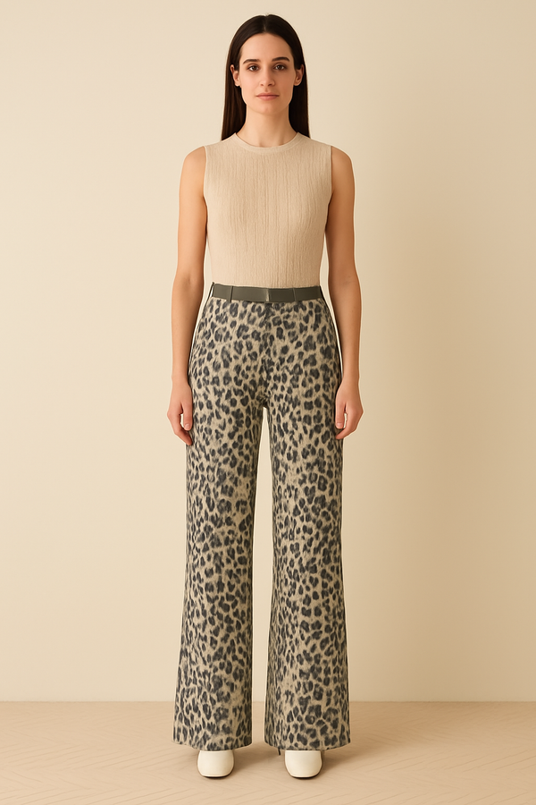 Fashion Solid Colour Easy Care Merino Wool Cable Knit Women's Round Neck Vest Naturelle