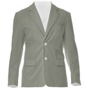 Solid Colour Women's Suit Jacket Grey Smoke