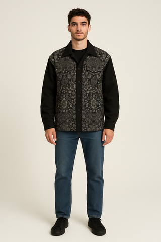 THE LOVERS MEN'S CASUAL LAPEL JACKET BLACK