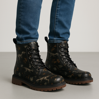 VELOCIRAPTOR MEN'S CASUAL LEATHER LIGHTWEIGHT BOOTS MULTI