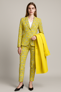 White Flowers Women's Suit Multi
