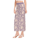 whimiscal florals Women's Side Slit Skirt clover