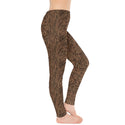 ABSTRACT ANIMAL PRINT LEGGINGS MULTI