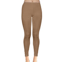 ABSTRACT ANIMAL PRINT INSIDE OUT LEGGINGS CARAMEL