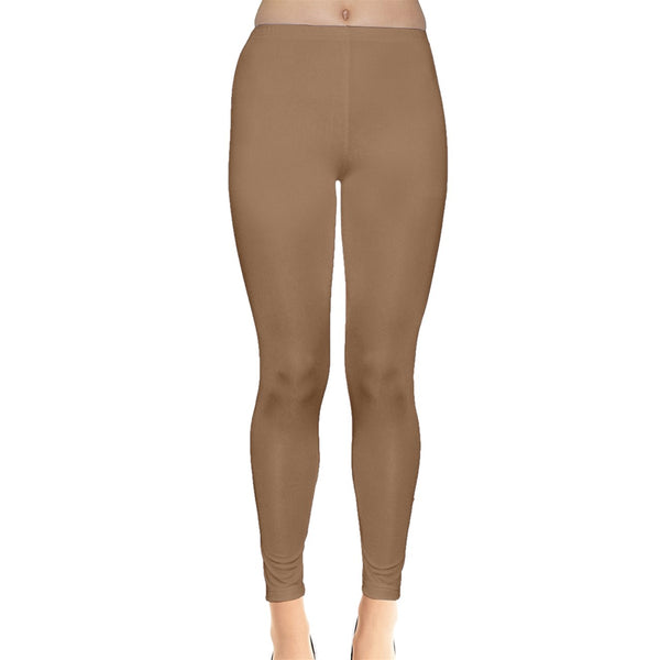 ABSTRACT ANIMAL PRINT INSIDE OUT LEGGINGS CARAMEL