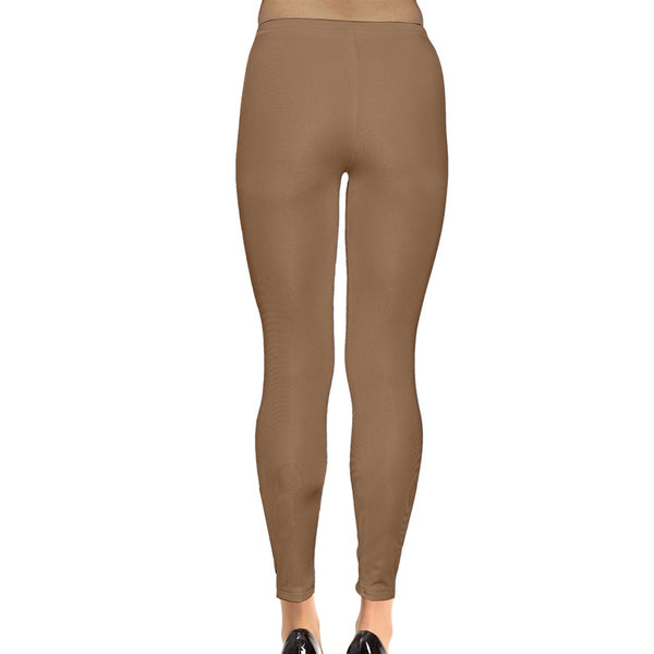 ABSTRACT ANIMAL PRINT INSIDE OUT LEGGINGS CARAMEL