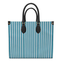 Decorative Stripes Leather Shopper Bag Multi