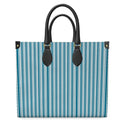 Decorative Stripes Leather Shopper Bag Multi