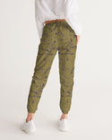 PALM TREES AND LIONS WOMEN TRACK PANTS LIGHT OLIVE
