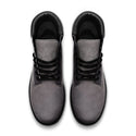 BLACK & GREY OMBRE WOMEN'S CASUAL LEATHER LIGHT WEIGHT BOOTS DARK GREY BLACK