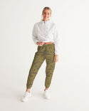 PALM TREES AND LIONS WOMEN TRACK PANTS LIGHT OLIVE