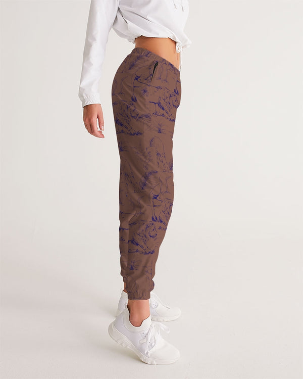 PALM TREES AND LIONS WOMEN TRACK PANTS COPPER